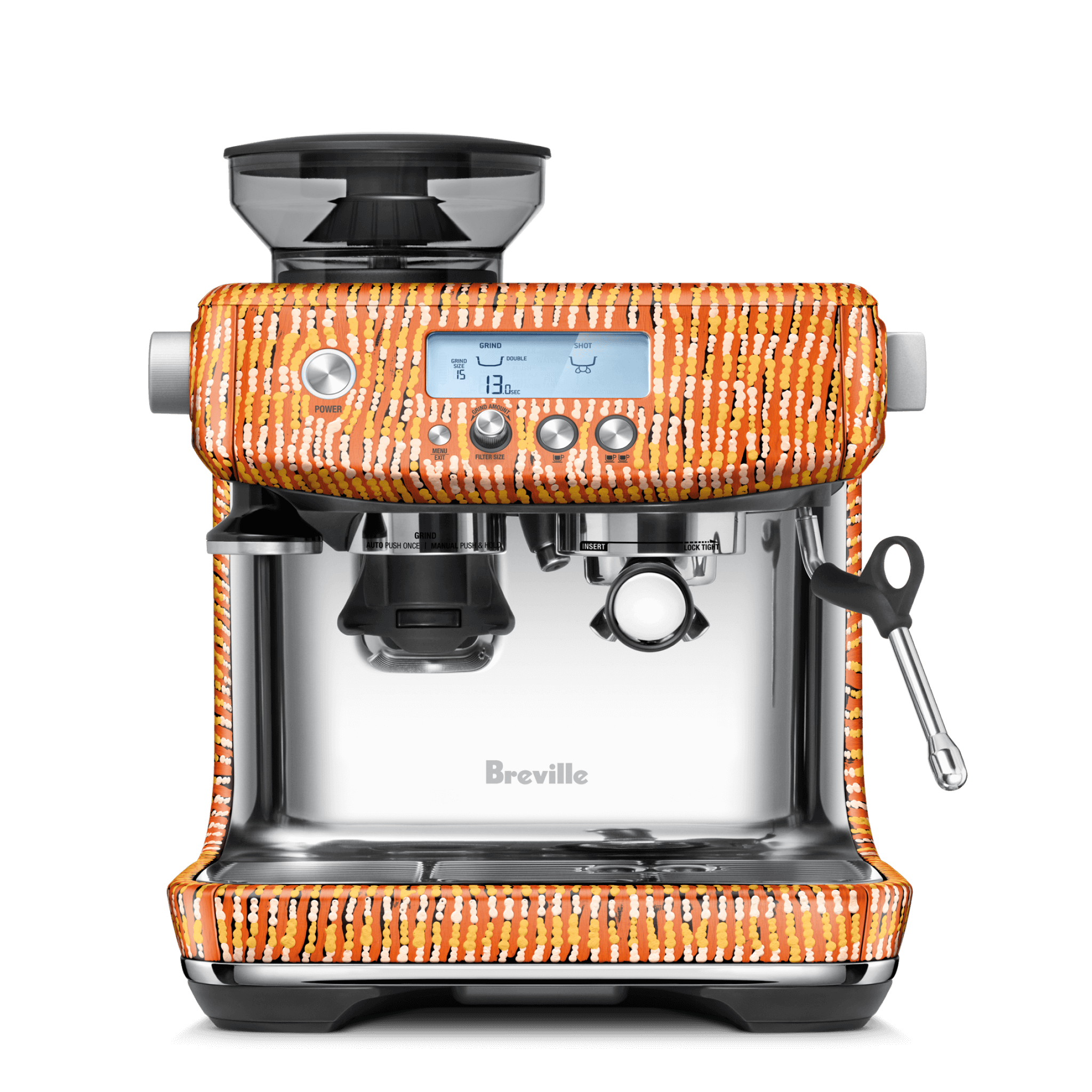 Breville Bambino Plus Espresso Art with Tingari Aboriginal Design