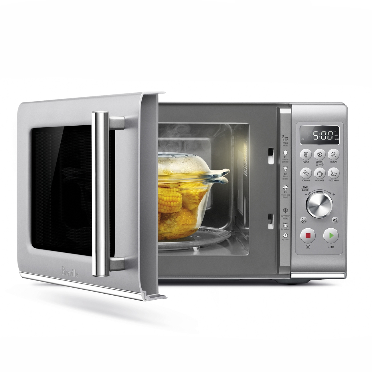 the Compact Wave™ Soft Close Microwave • Breville